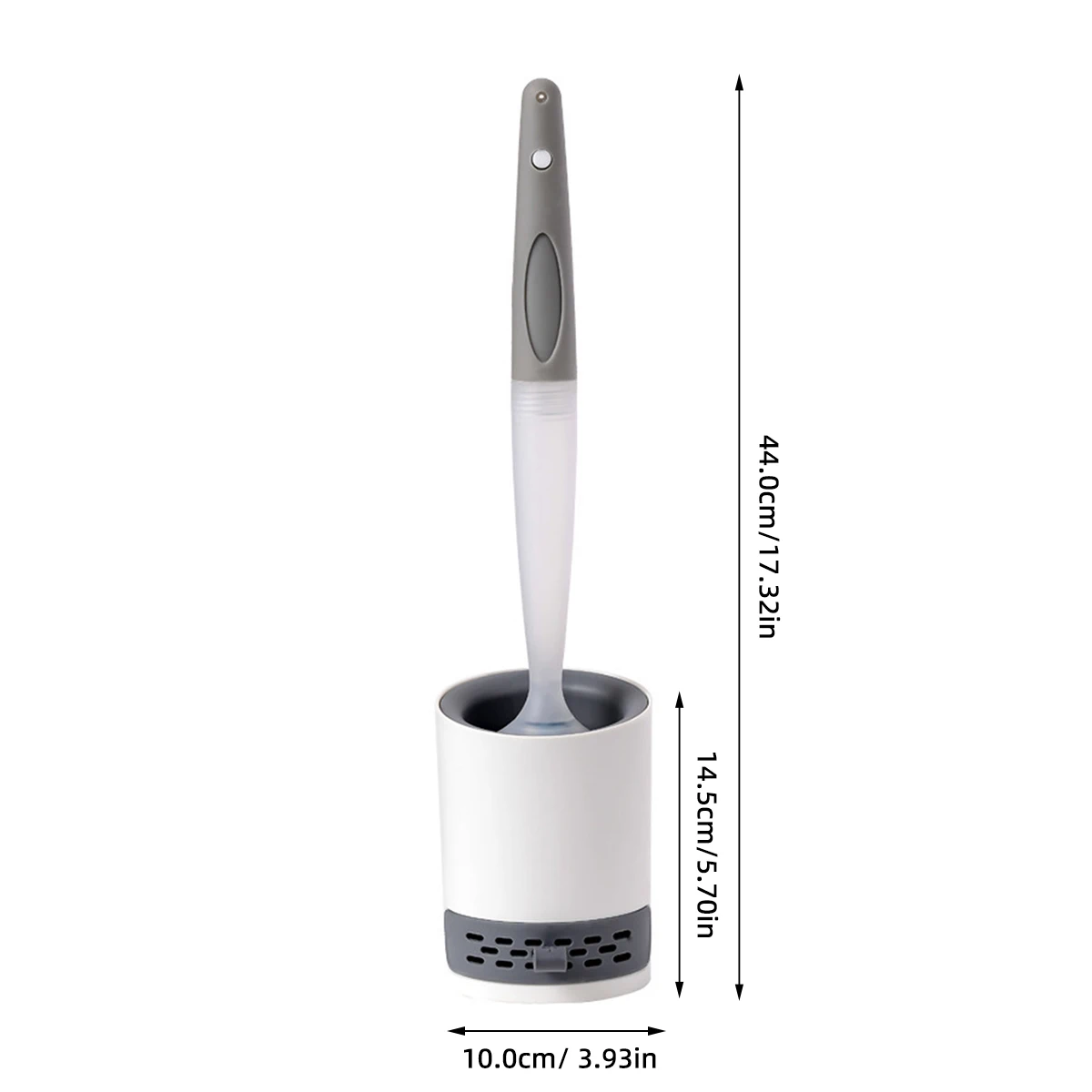 Water Spray Silicone Toilet Brush 40cm 7
