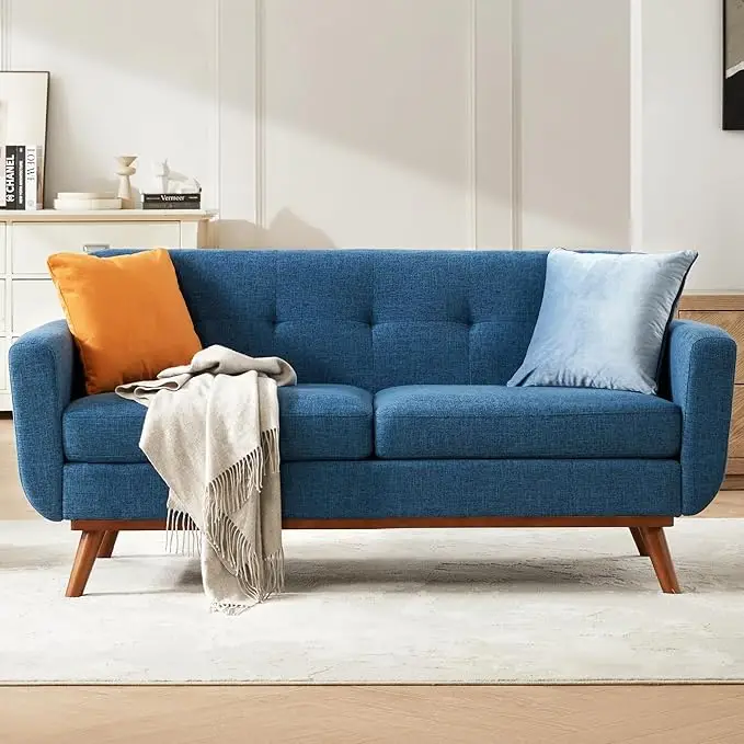 mid Century Modern Loveseat Sofa 65 7