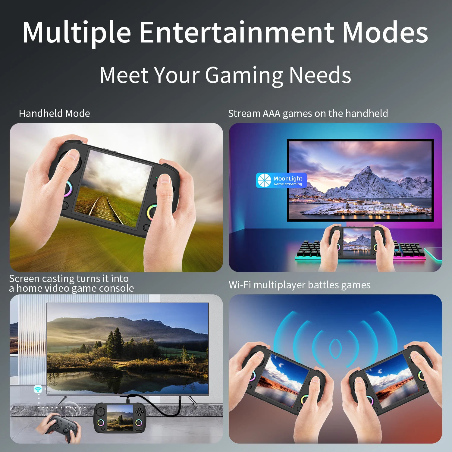 ANBERNIC RG CubeXX Handheld Game Console 3.95” 720*720V HD 5