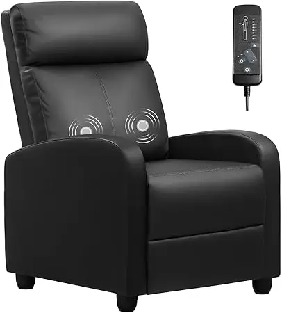 Adjustable PU Leather Massage Recliner Chair 7