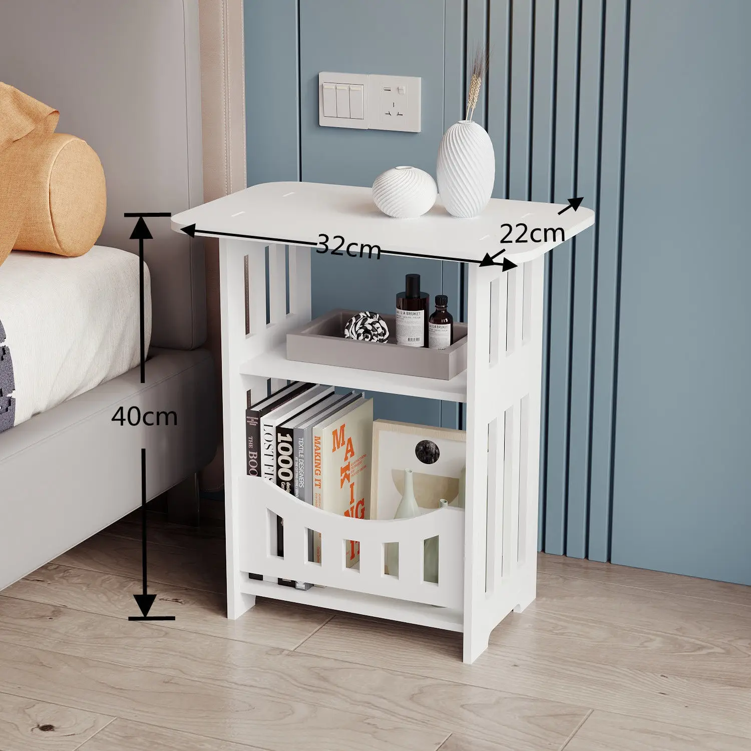 Modern Nordic Storage Side Table Small Coffee Table 6