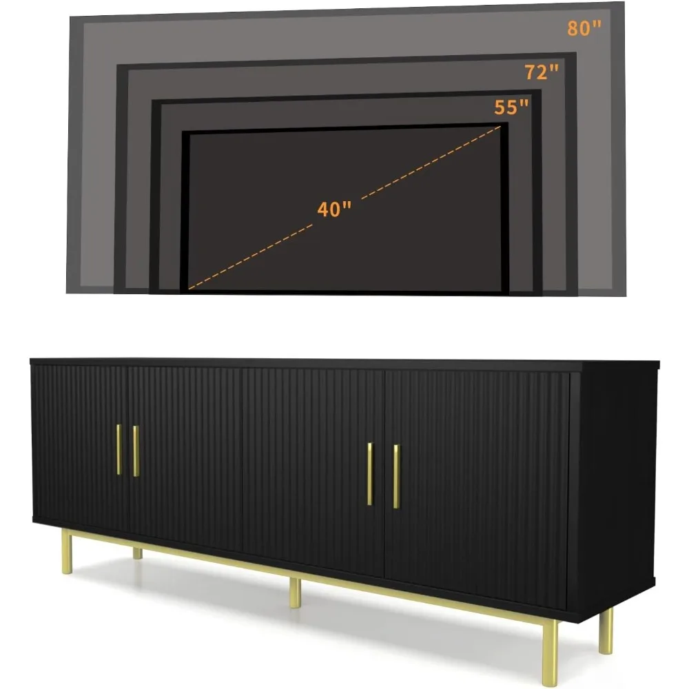 70" Fluted TV Stand 5