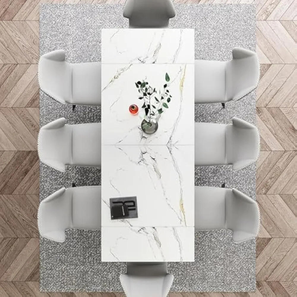 Extendable Dining Table for 4-8, 55 6