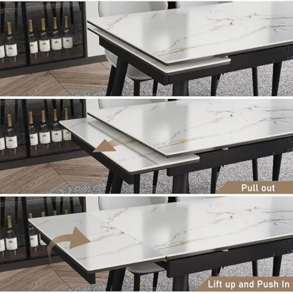 Extendable Dining Table for 4-8, 55 5
