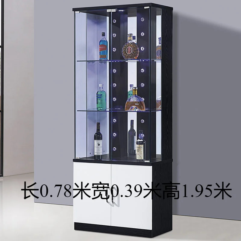 European-Style Glass Wine Cabinet 11