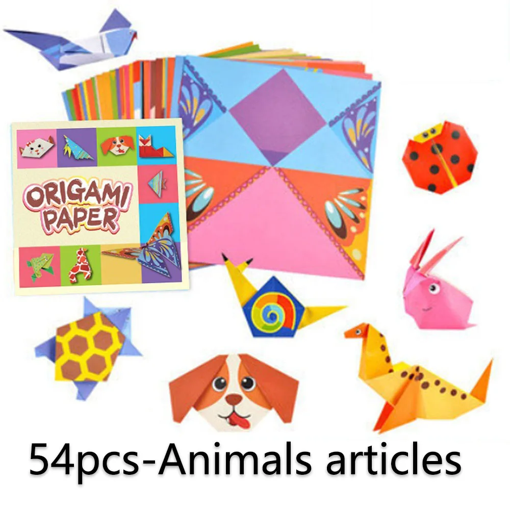 Origami Kit 30/108 Sheets Origami Paper Craft Guiding Book DIY Art 7