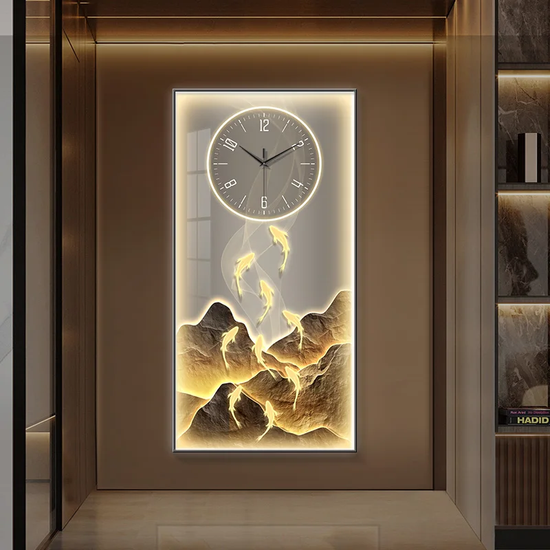 Modern Creative LED Wall Clock Lamps Mural Lighting 3