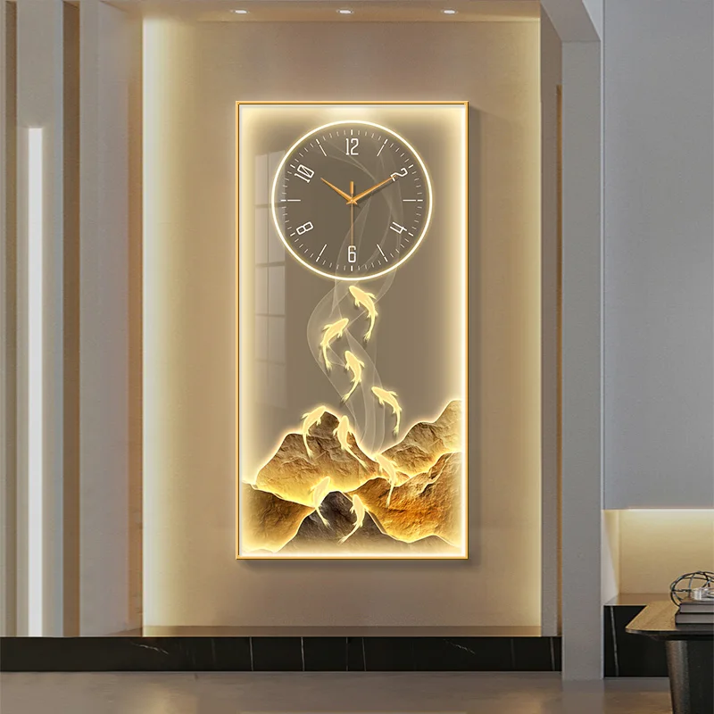 Modern Creative LED Wall Clock Lamps Mural Lighting 5