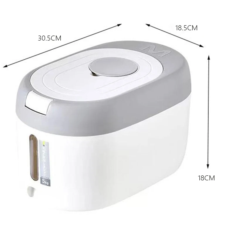 XIAOGUI 5KG/10KG Rice Dispenser Kitchen Organizer 7