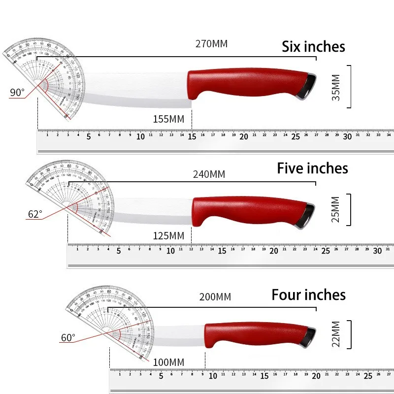 Ceramic Knife 4 5 6 Inch Knives Kitchen Set White Blade Chef Utility Paring Vegetable 6