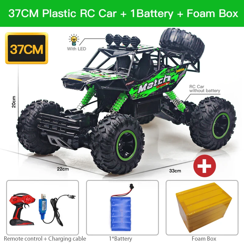 ZWN 1:12 / 1:16 4WD RC Car With Led Lights 2.4G Radio Remote Control 13