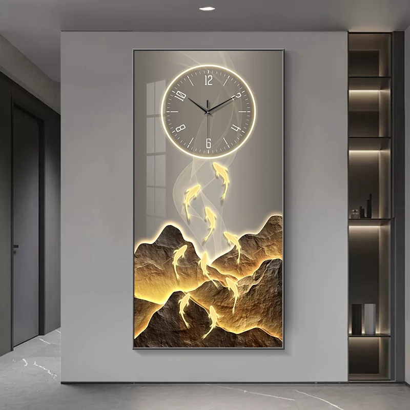 Modern Creative LED Wall Clock Lamps Mural Lighting 2