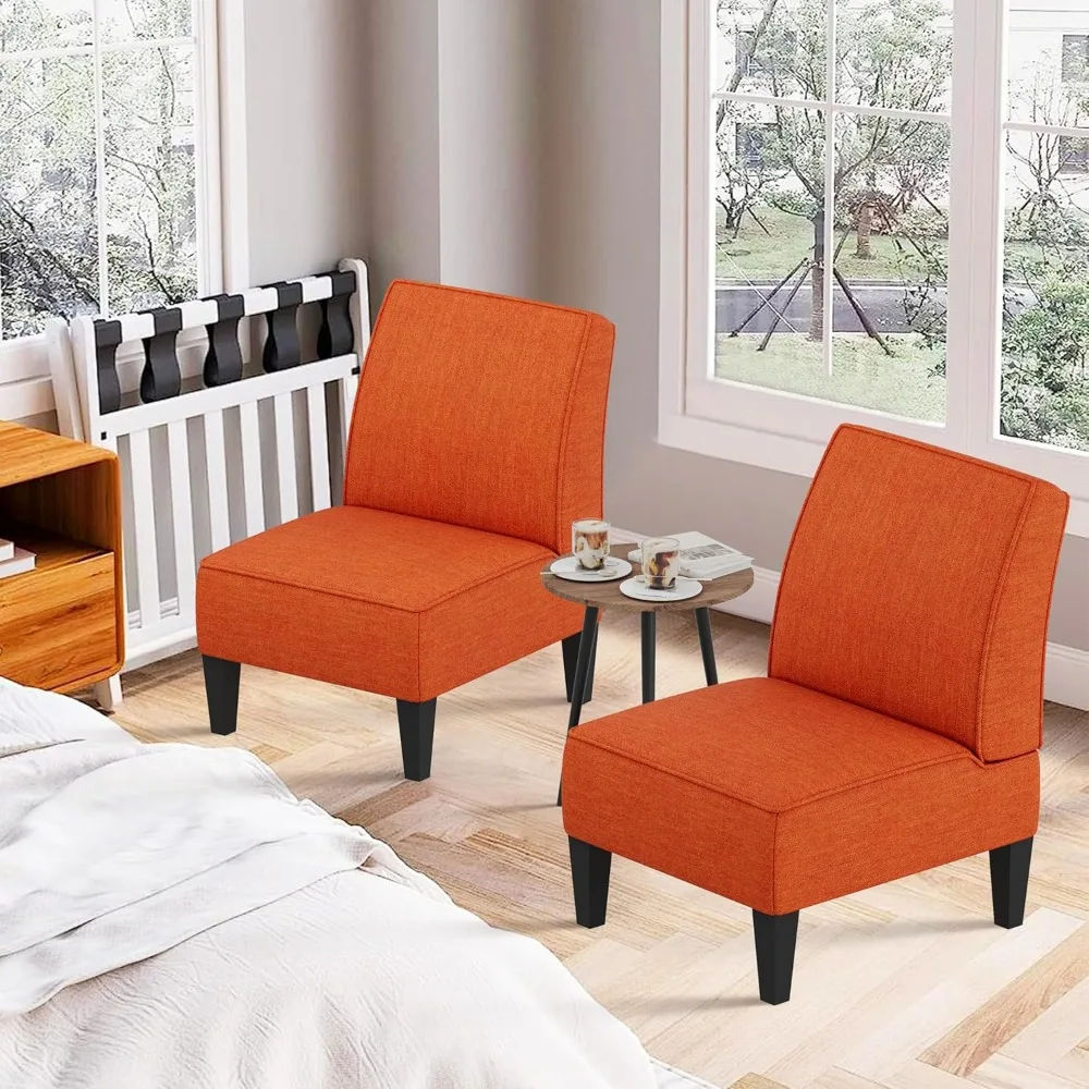 Accent Chaires Set of 2 Upholstered 3