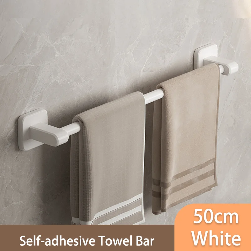 Self-Adhesive Bathroom Towel Rack Holder Rod 14
