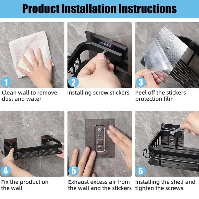 Bathroom Shelf Kitchen Storage Organizer 6
