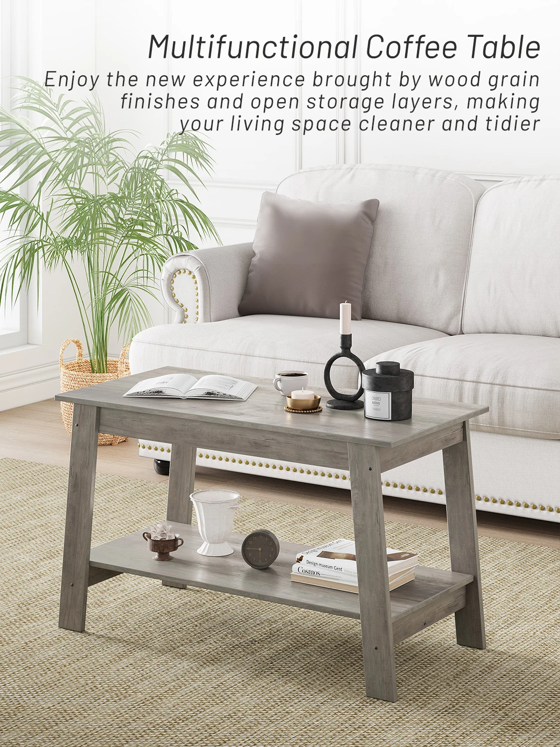 Rustic Farmhouse Wood Coffee Table 2