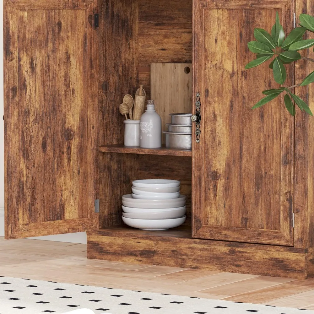 71.4" Tall Bookshelf with Cabinet 6
