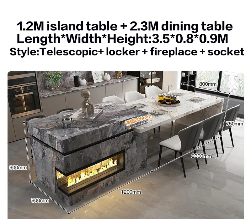 Custom Marble Kitchen Island 16
