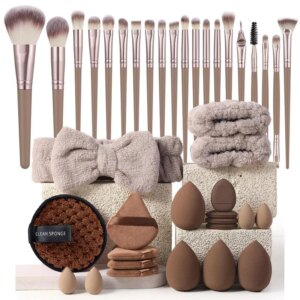 20/40pcs Makeup Brush And Sponge Set Professional Makeup Brush Set 1