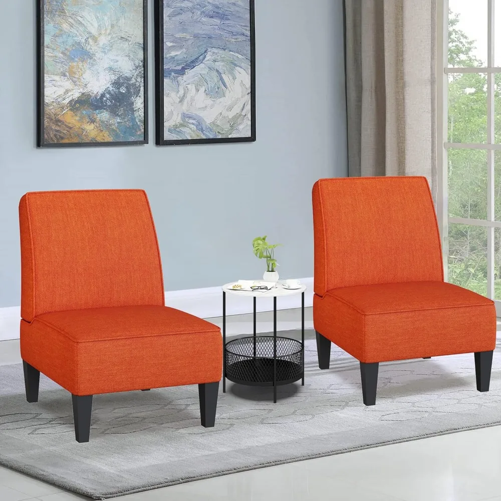 Accent Chaires Set of 2 Upholstered 6