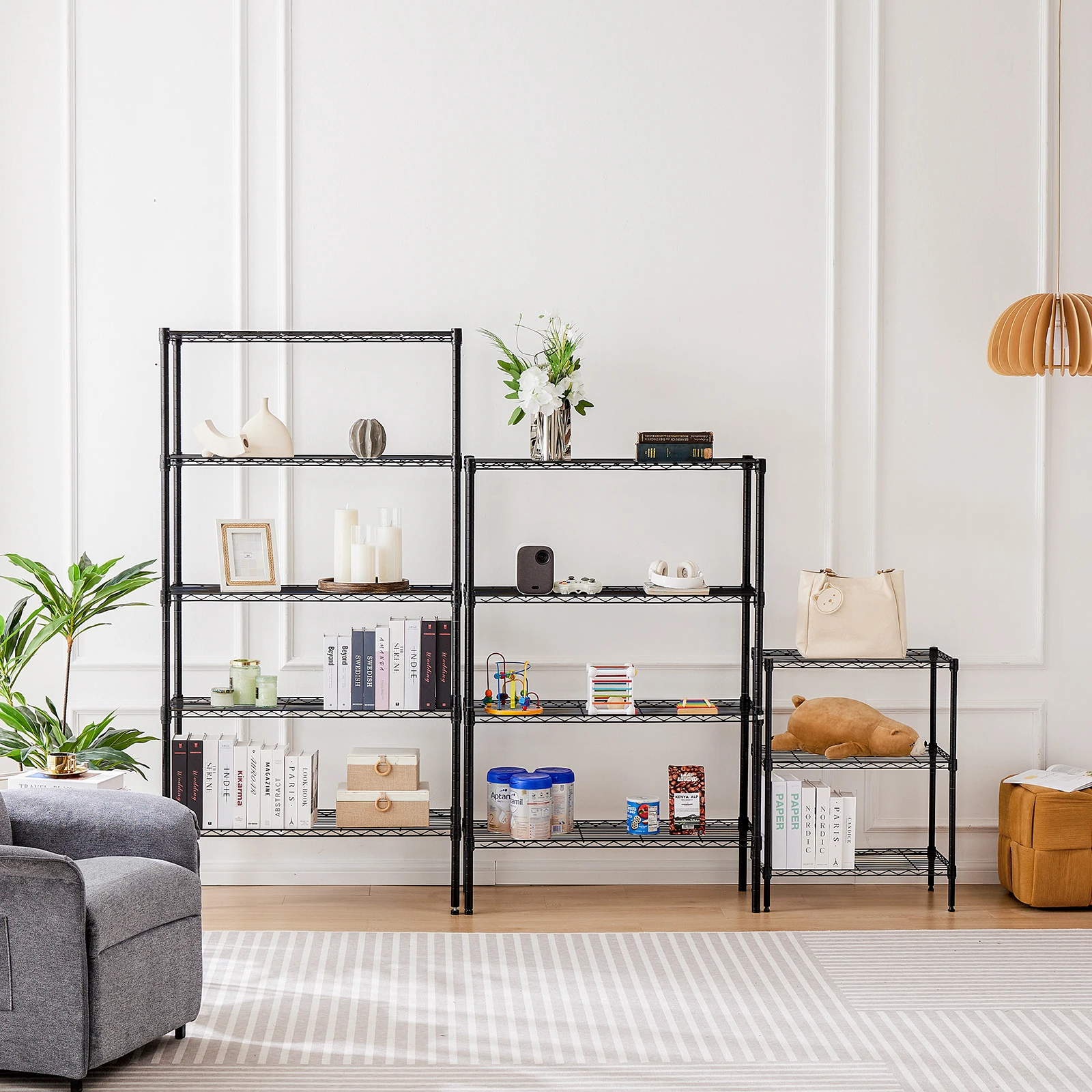 JHK 3-5 Tier Storage Bookshelf 1
