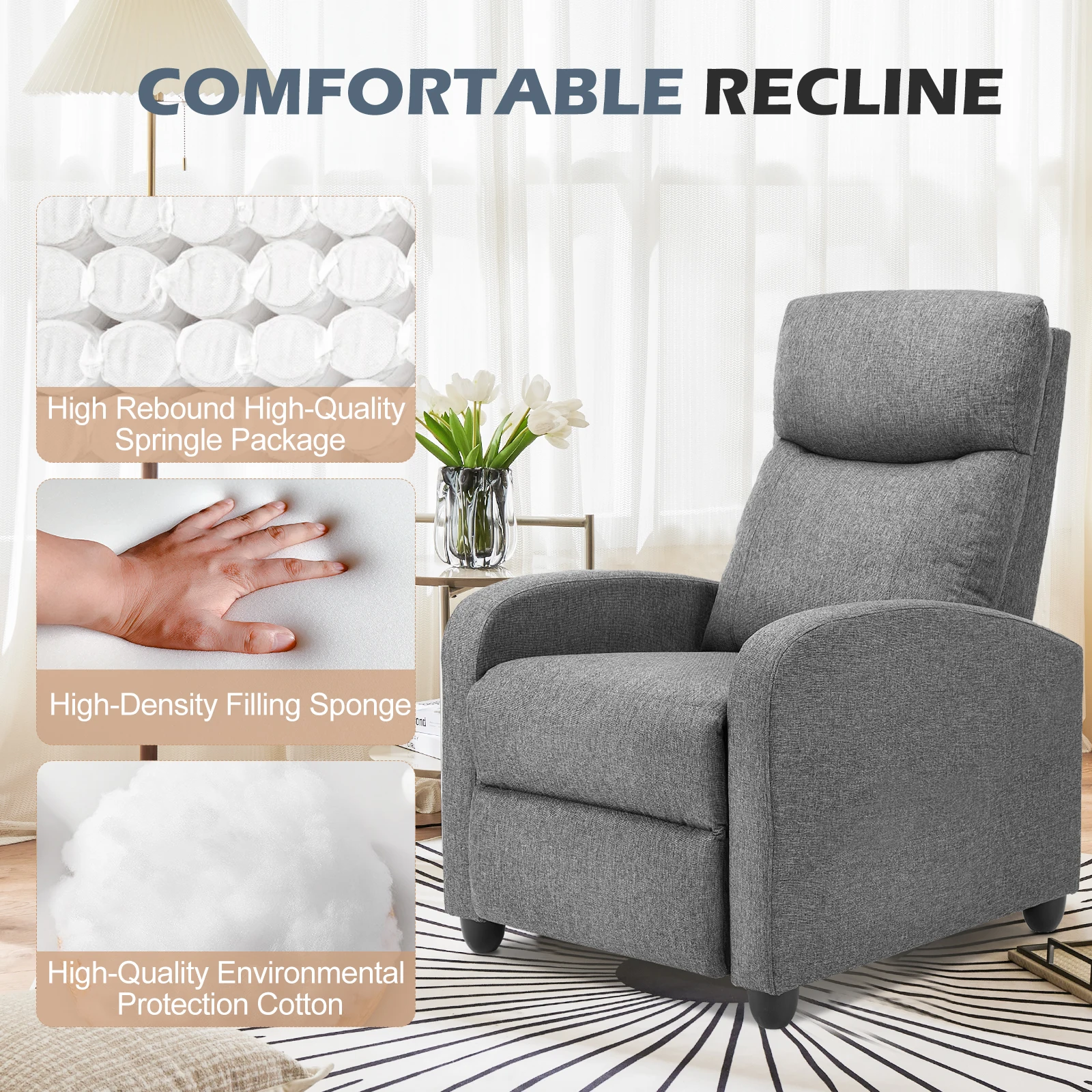 JHK Recliner Chair Massage Sofa 2