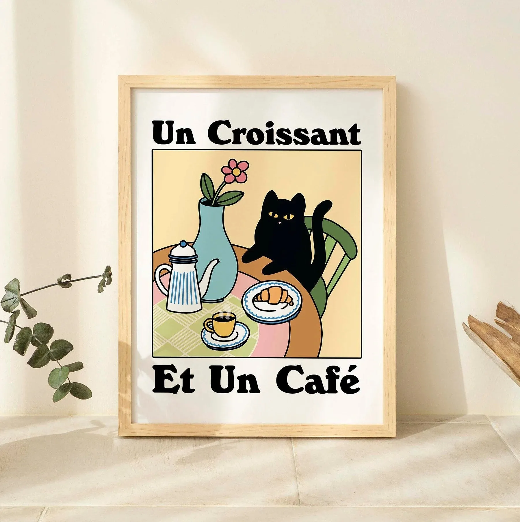 Cute Wash Paws Cat Canvas Print Kawaii WashRoom Bathroom Nursery Wall Art Poster for Modern Living Room Bedroom Home Decor 4