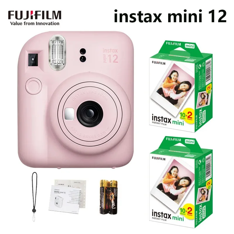 Genuine Fujifilm Instax Mini 12 Instant Camera With 20 Sheets Mini Film Paper Camera 11