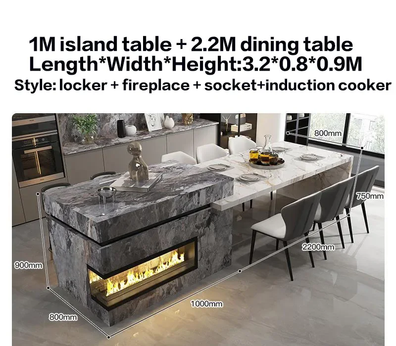 Custom Marble Kitchen Island 8