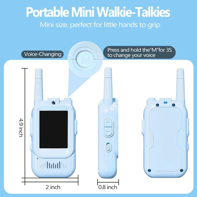Kids Video Walkie Talkie with 2 3
