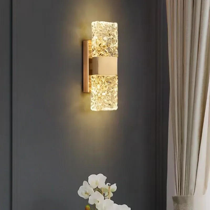 AOSONG Nordic Modern Crystal Wall Lamp LED 3