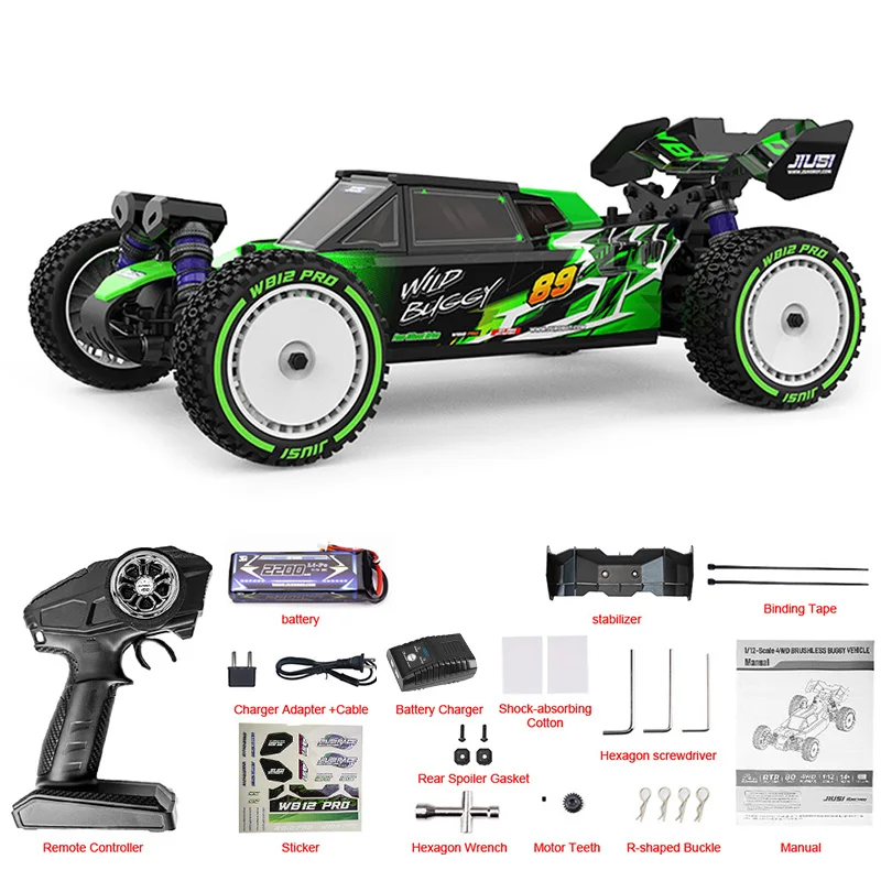 JIUSI WB12 PRO 1/12 Racing Car 4WD High Speed 80KM/Kid Gift 7