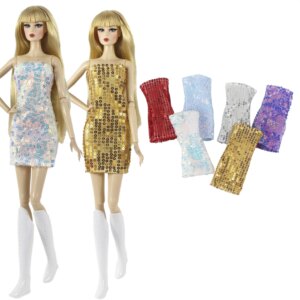 Mix Doll Dress 11.5 Inch Doll Clothes Coat Shiny Beauty 30 CM Doll Dress Party 1