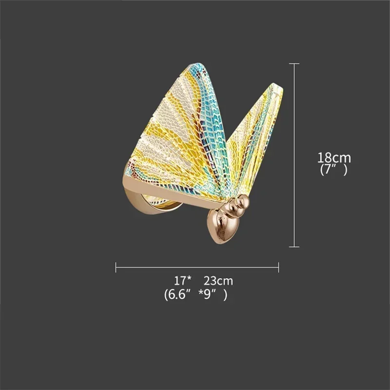 ASHER Nordic Creative Butterfly Wall Lights 13