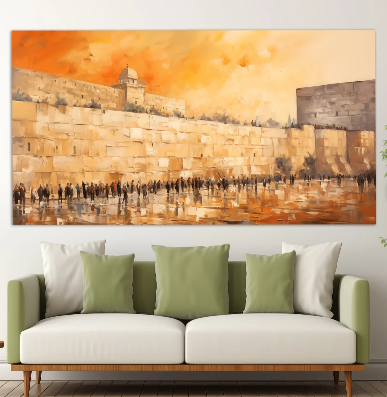 Abstract Jewish Wall Painting Art, Hotel Decor Luxury Jew Murals Art, 14