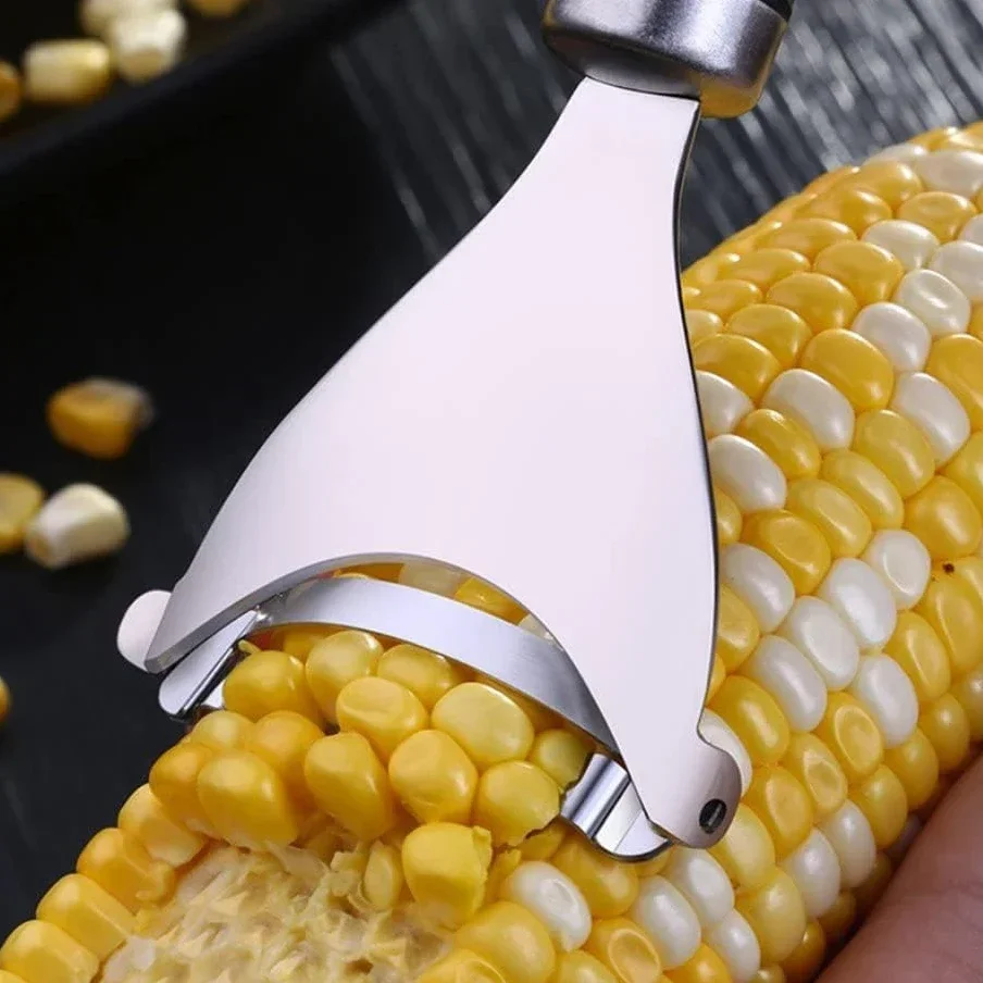 Stainless Steel Corn Peeler Serrated Corn Stripper Peelers 2