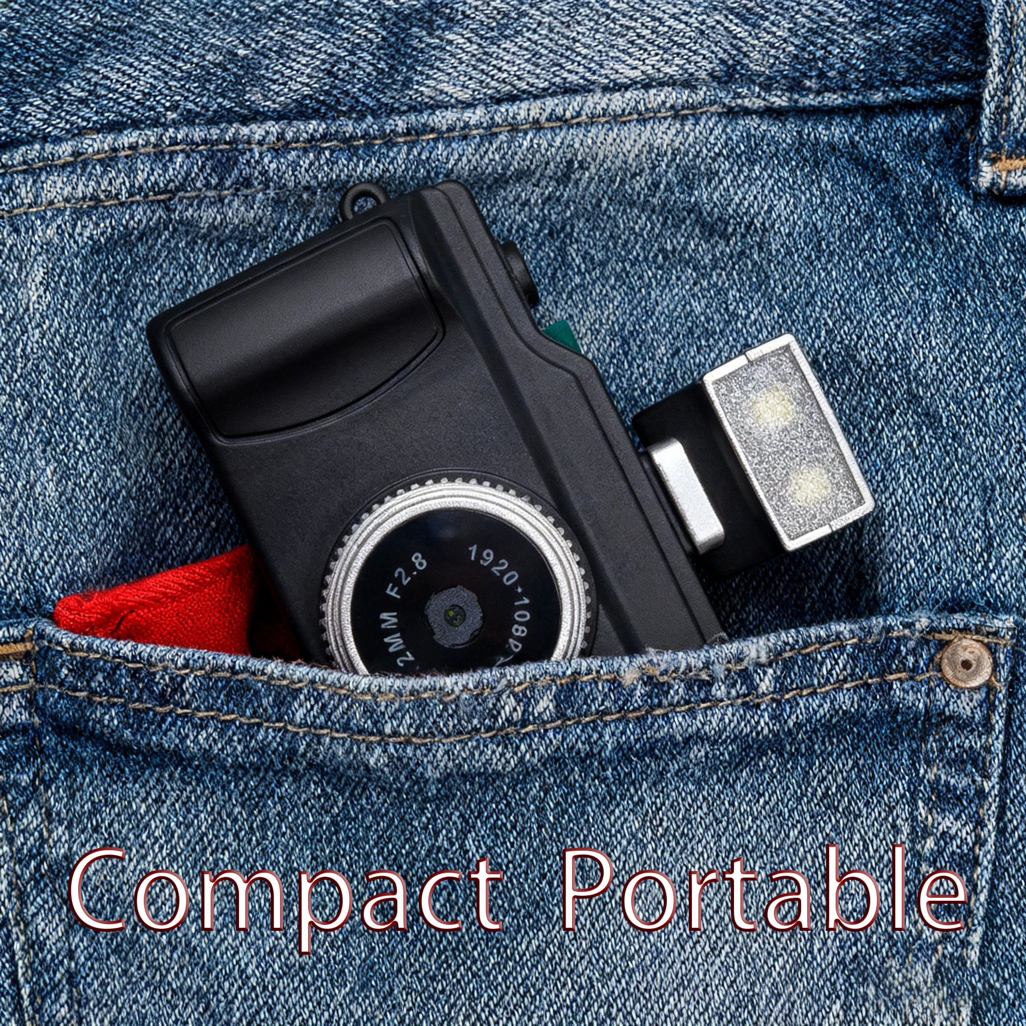 2025 New Mini Camera A816 Wearable Retro Camera 1080P HD 12MP Portable 3