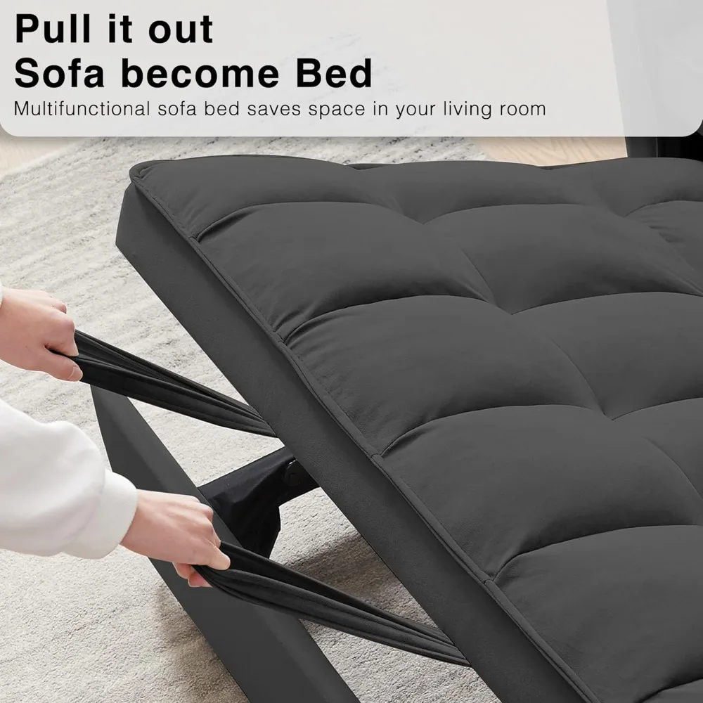 3 in 1 Convertible Sleeper Sofa Bed 6