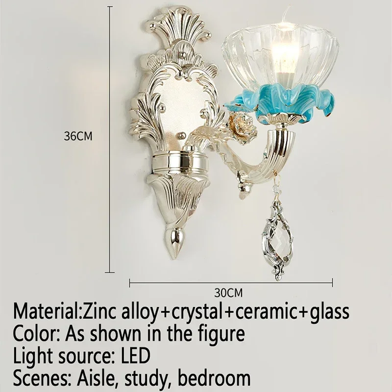 KERWIN European Crystal Wall Lamp 7