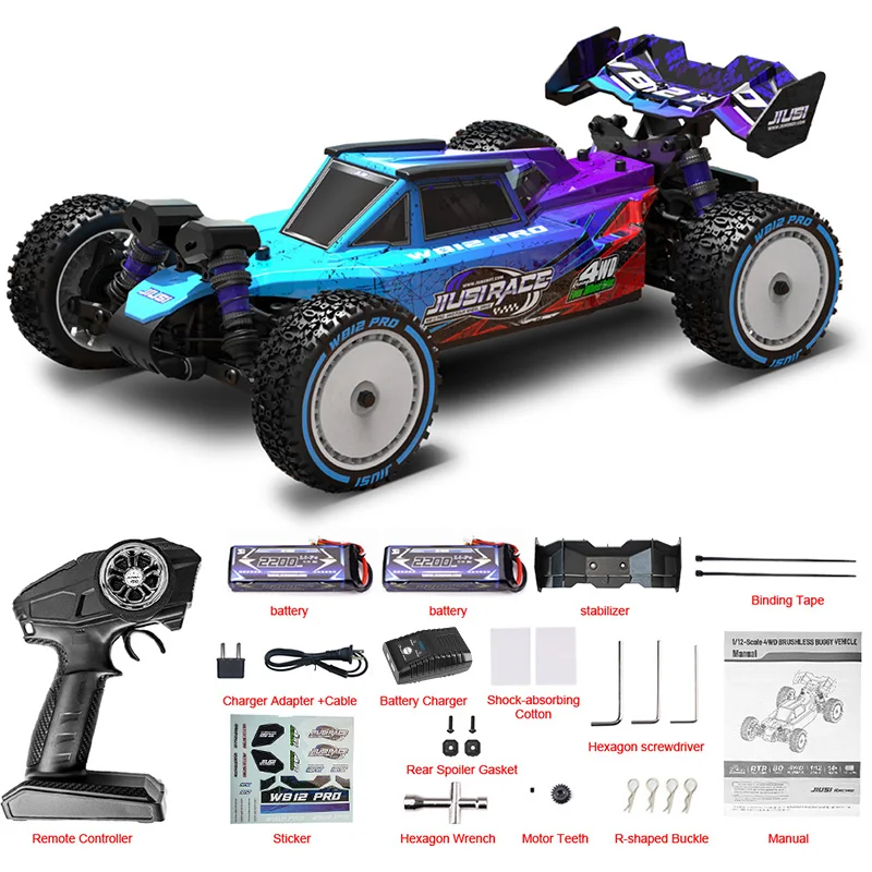 JIUSI WB12 PRO 1/12 Racing Car 4WD High Speed 80KM/Kid Gift 8