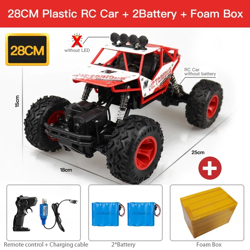 ZWN 1:12 / 1:16 4WD RC Car With Led Lights 2.4G Radio Remote Control 7