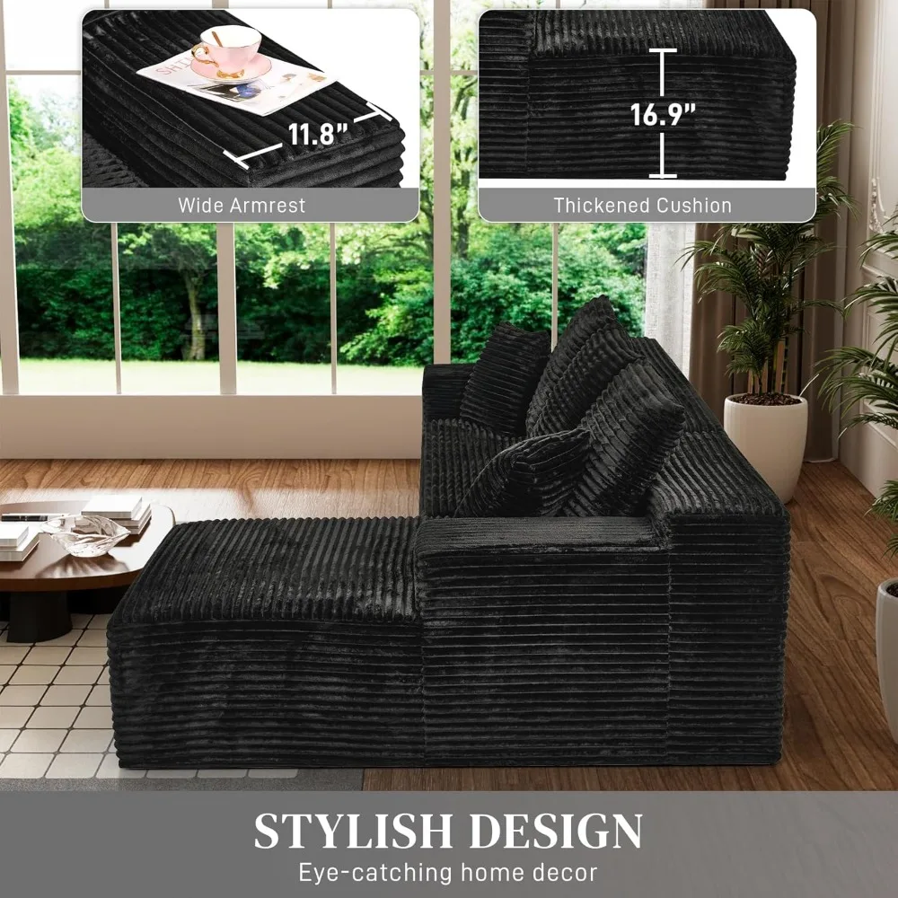 Modular Sectional Sofa Cloud Sectional Couch, 107 5