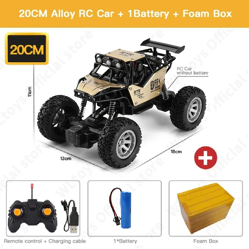 ZWN 1:12 / 1:16 4WD RC Car With Led Lights 2.4G Radio Remote Control 12