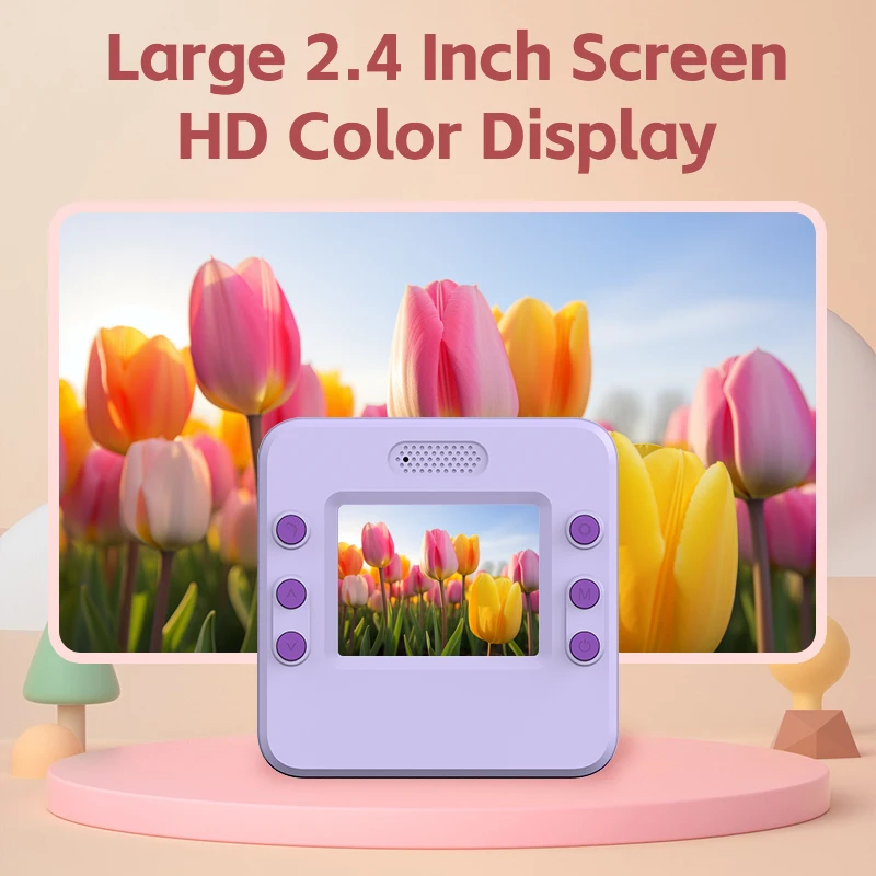 Classic Cute Little Kids Instant Print Camera Painting Photo 5
