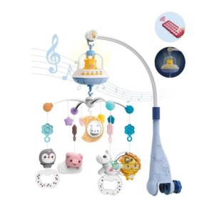 Musical Baby Crib Mobile with Lights Music Projection for Infants Remote Control Crib 1