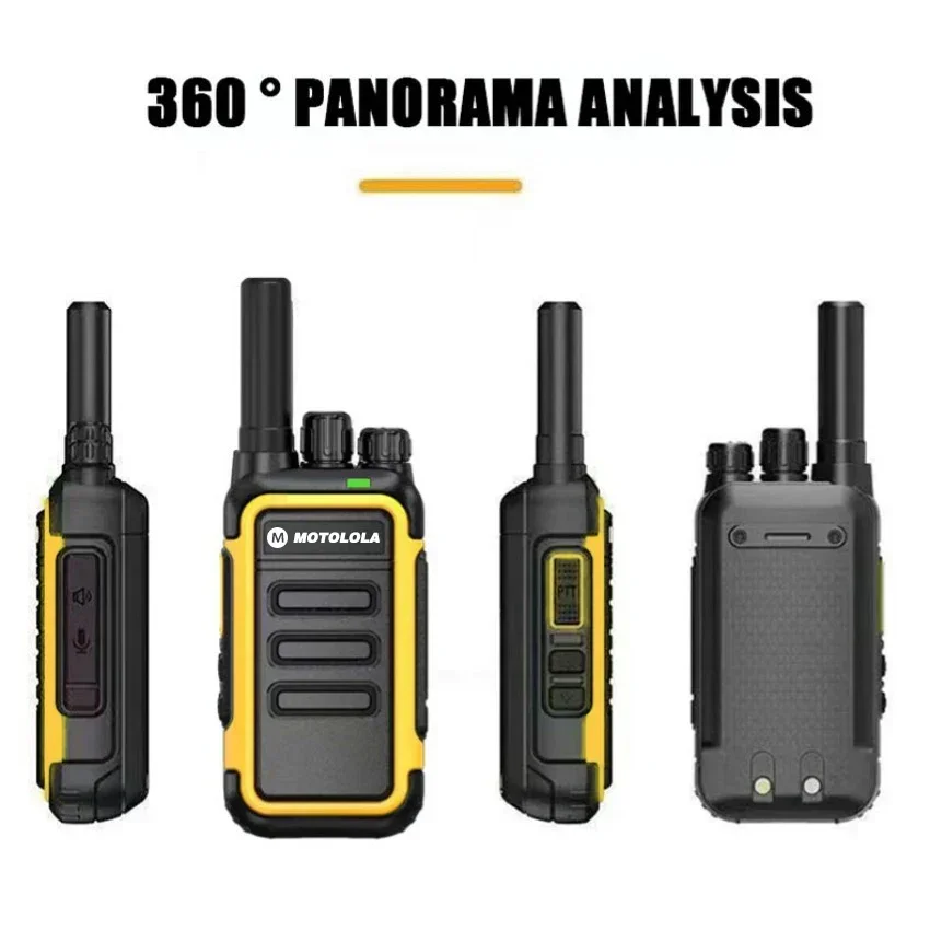 Motolola 2Pcs Mini Walkie Talkie Portable Two-Way Radio UHF Transceiver Set 4