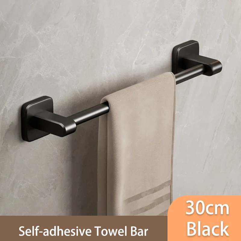 Self-Adhesive Bathroom Towel Rack Holder Rod 8