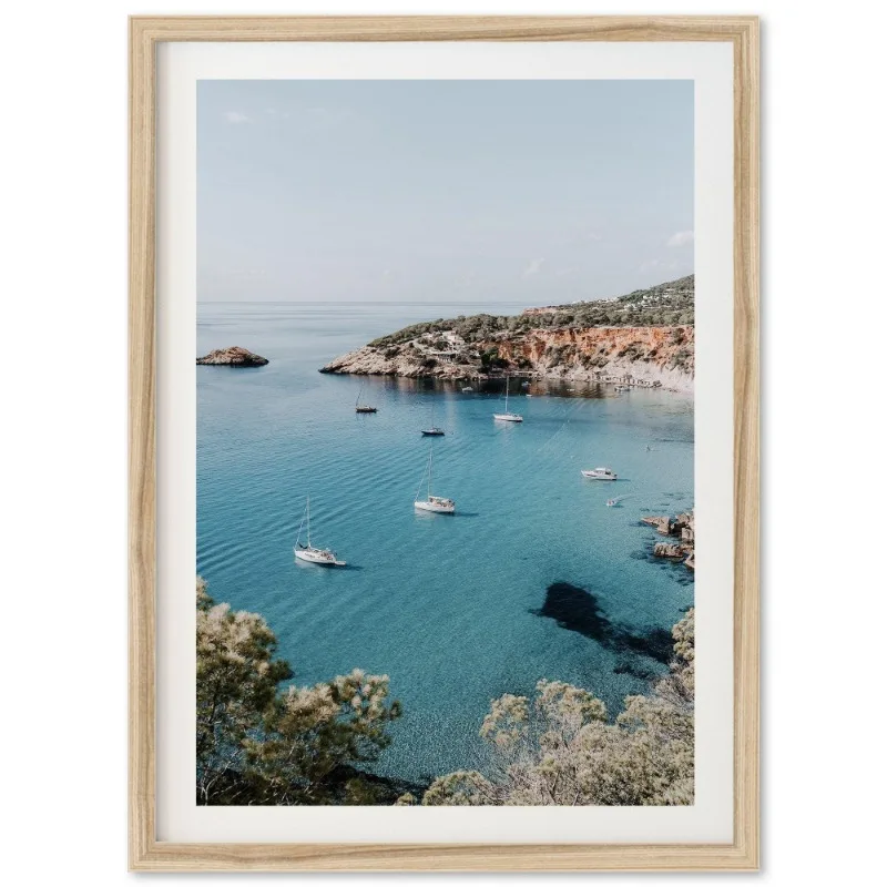 Modern Blue Ocean Waves Surf Poster Summer Seascape Coastal Beach 10