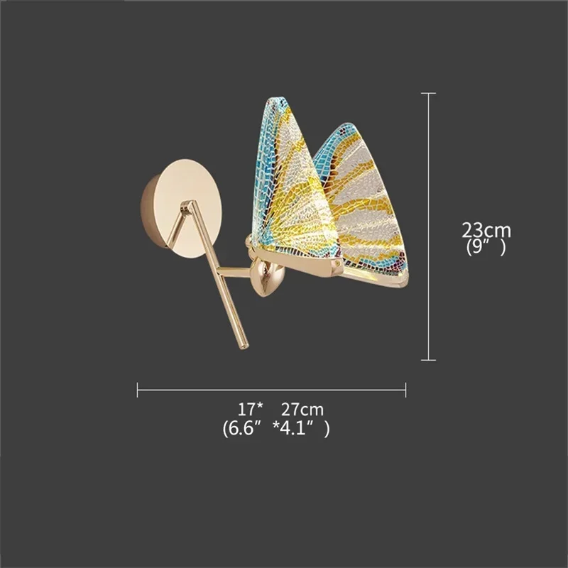 ASHER Nordic Creative Butterfly Wall Lights 9
