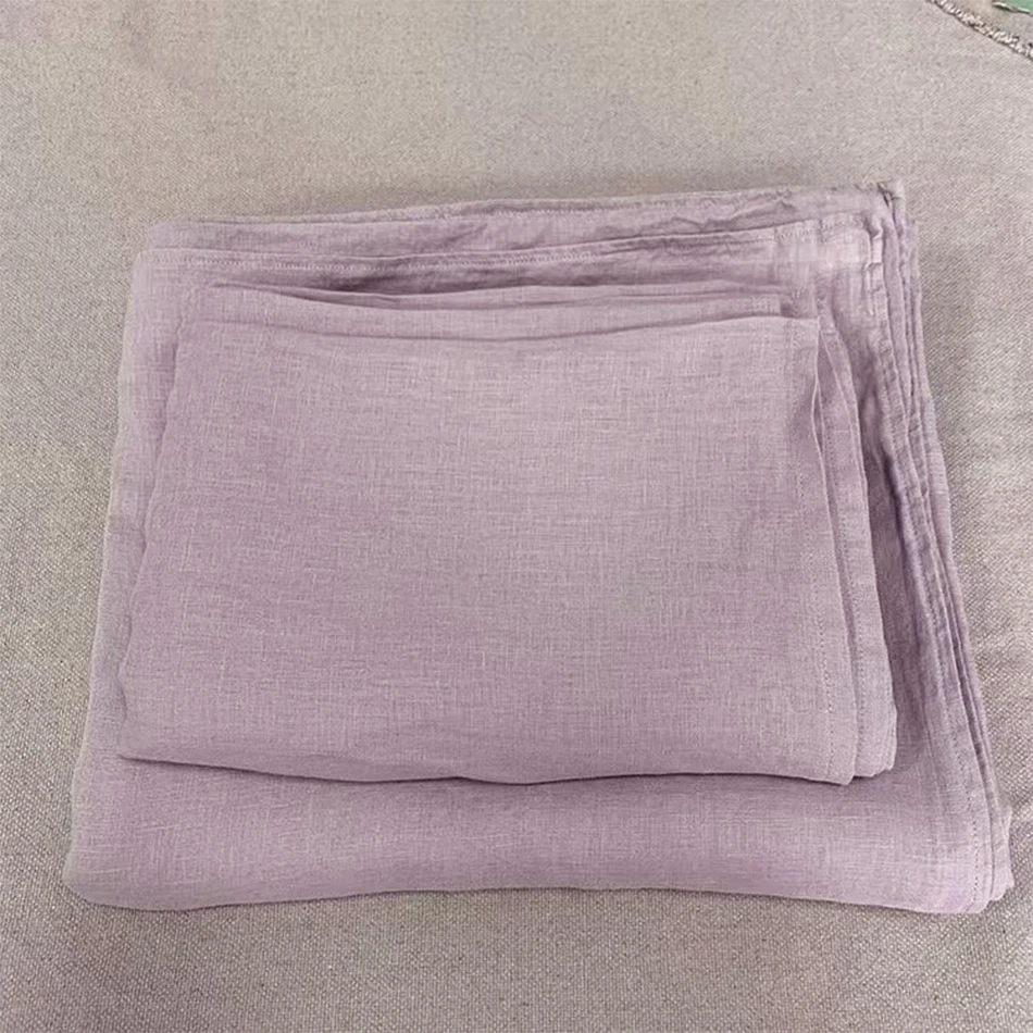 100% Linen Bed Duvet Cover Stone Washed France Linen 4
